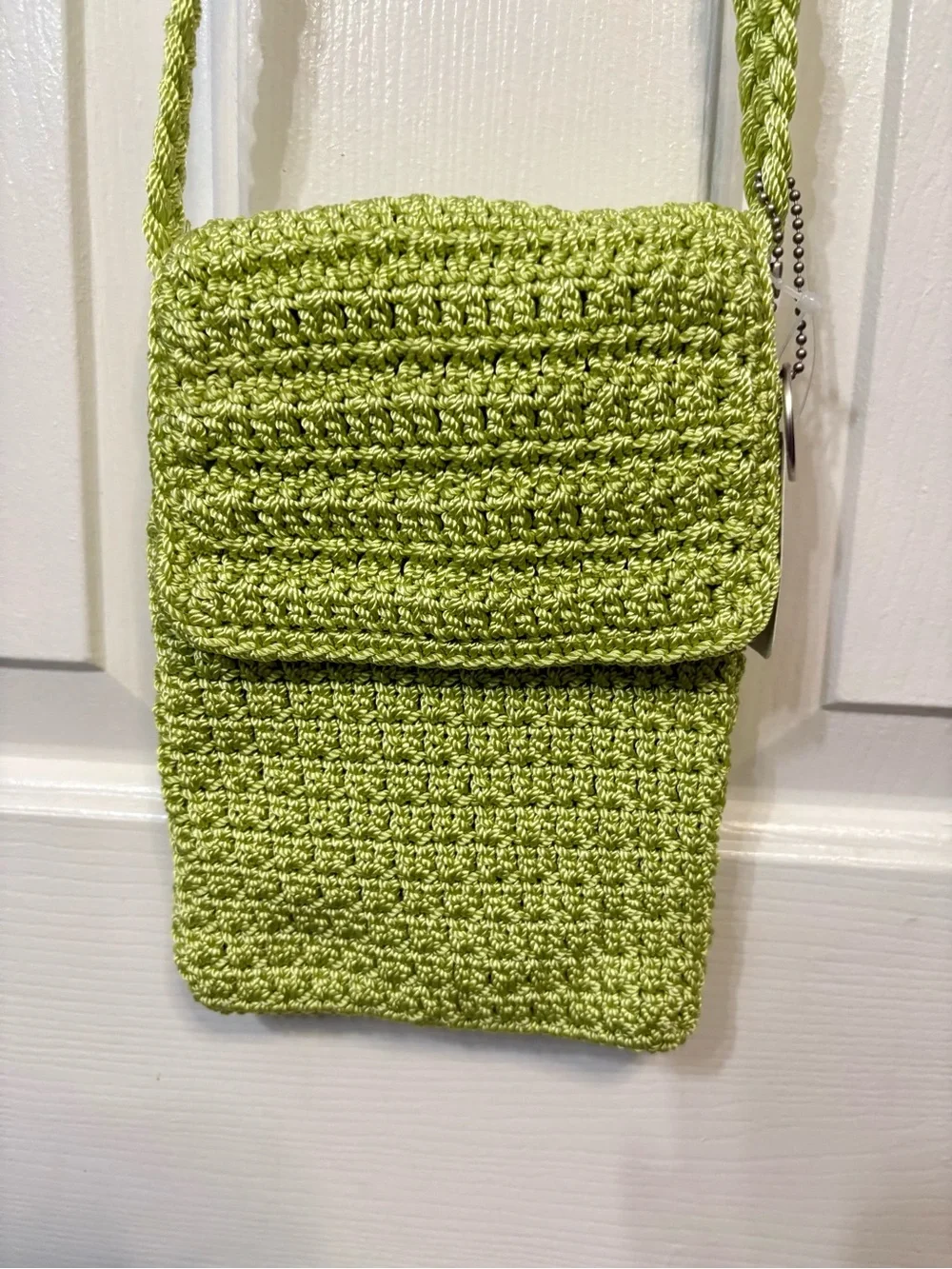 The Sak Lime Green Crochet Crossbody Bag